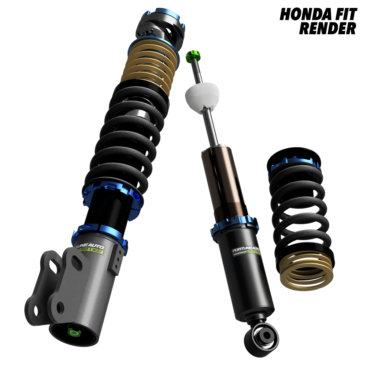 Honda Fit (GK) 2015-2020 - Dreadnought PRO 1-Way Coilovers