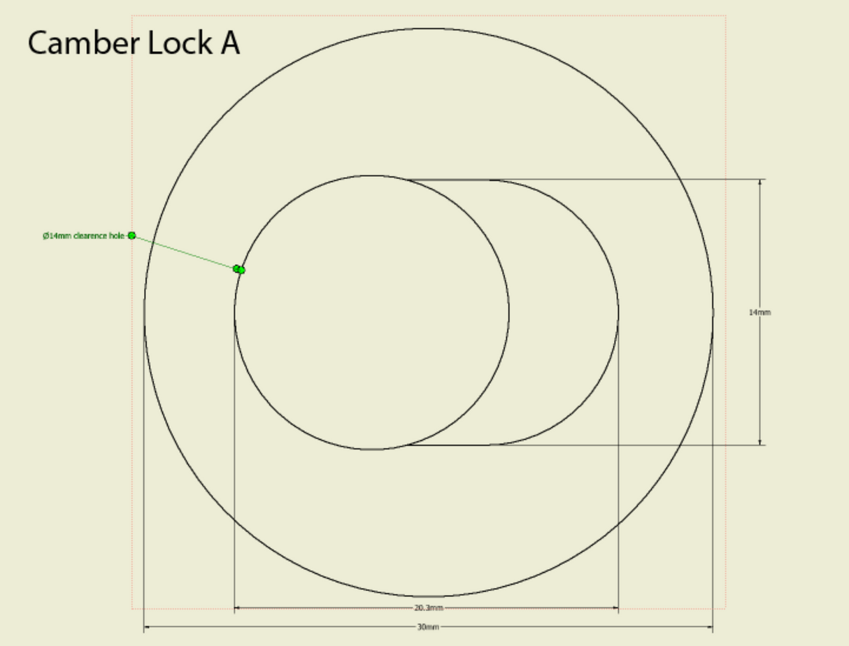Professional Awesome Strut Camber Locks