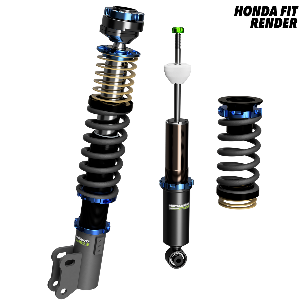 Honda Fit (GD3) USDM 2007-2008 - Dreadnought PRO 1-Way Coilovers