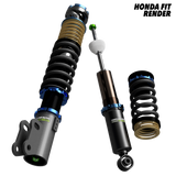 Honda Fit (GD3) USDM 2007-2008 - Dreadnought PRO 1-Way Coilovers