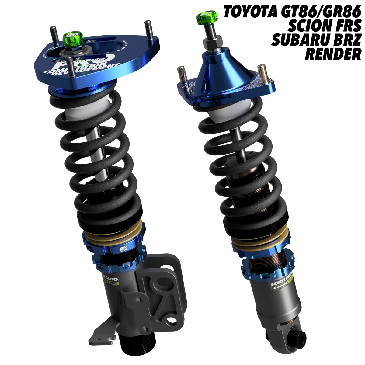 Subaru BRZ (ZC6) 2012-2021 - Dreadnought PRO 1-Way Coilovers