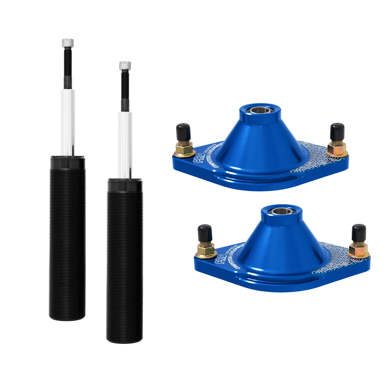 Fortune Auto PRO Long Stroke Rear Spherical Bearing Top Hats (Sold in